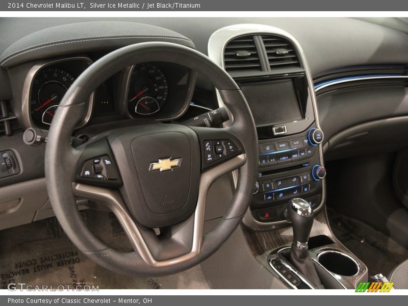 Silver Ice Metallic / Jet Black/Titanium 2014 Chevrolet Malibu LT
