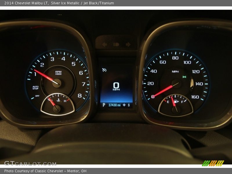 Silver Ice Metallic / Jet Black/Titanium 2014 Chevrolet Malibu LT