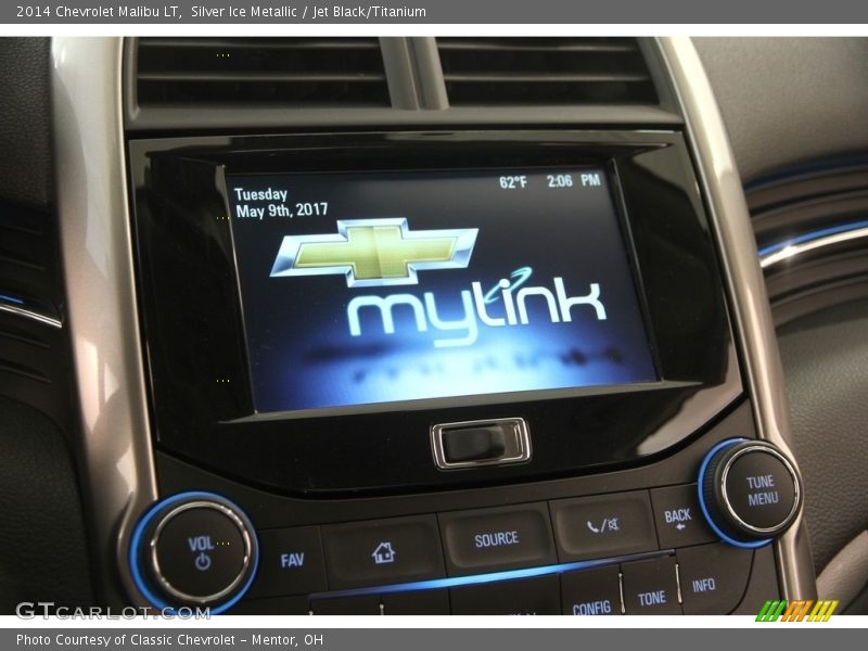 Silver Ice Metallic / Jet Black/Titanium 2014 Chevrolet Malibu LT