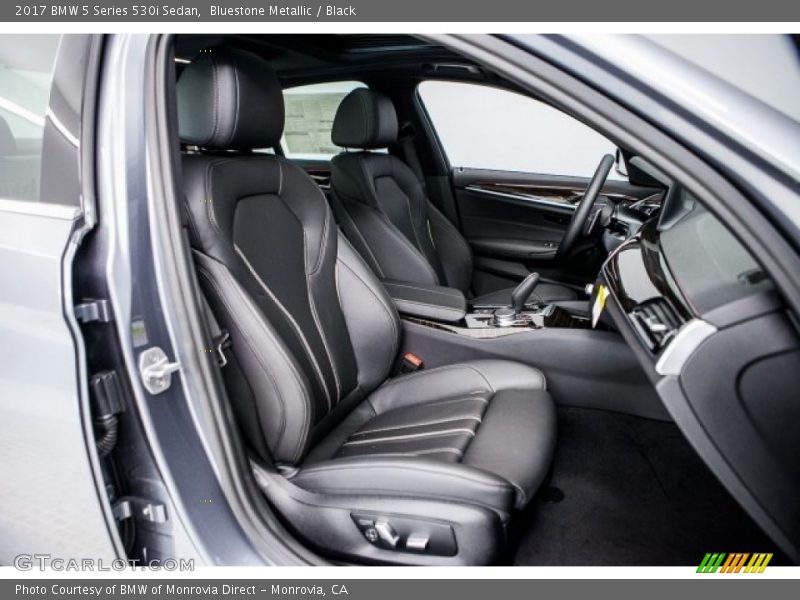 Bluestone Metallic / Black 2017 BMW 5 Series 530i Sedan