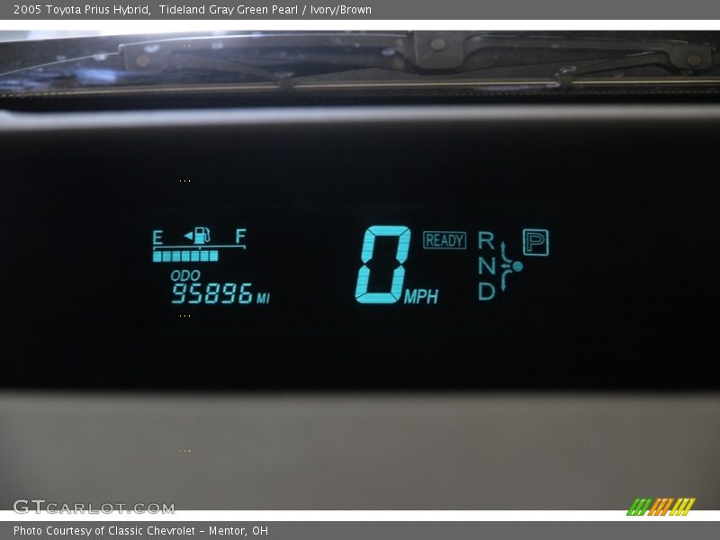 Tideland Gray Green Pearl / Ivory/Brown 2005 Toyota Prius Hybrid