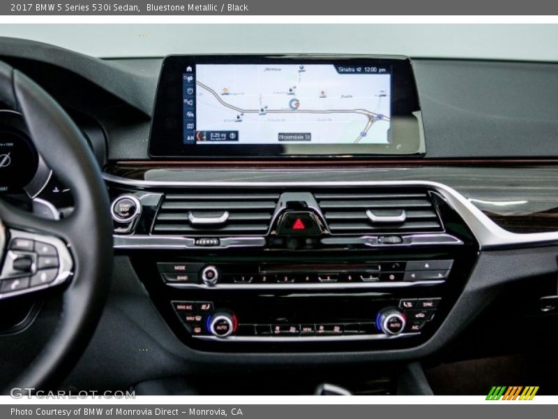 Bluestone Metallic / Black 2017 BMW 5 Series 530i Sedan
