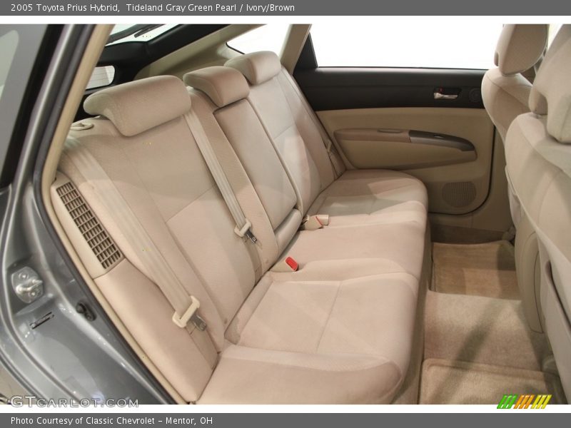 Tideland Gray Green Pearl / Ivory/Brown 2005 Toyota Prius Hybrid
