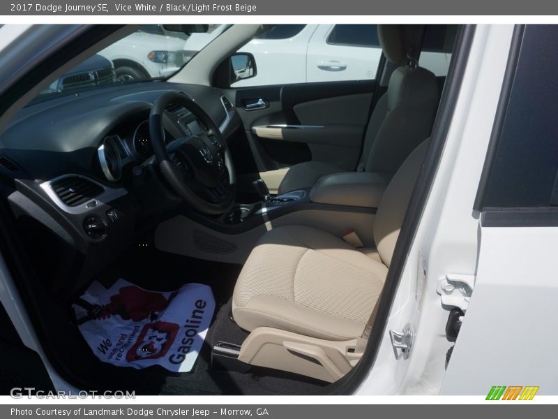 Vice White / Black/Light Frost Beige 2017 Dodge Journey SE