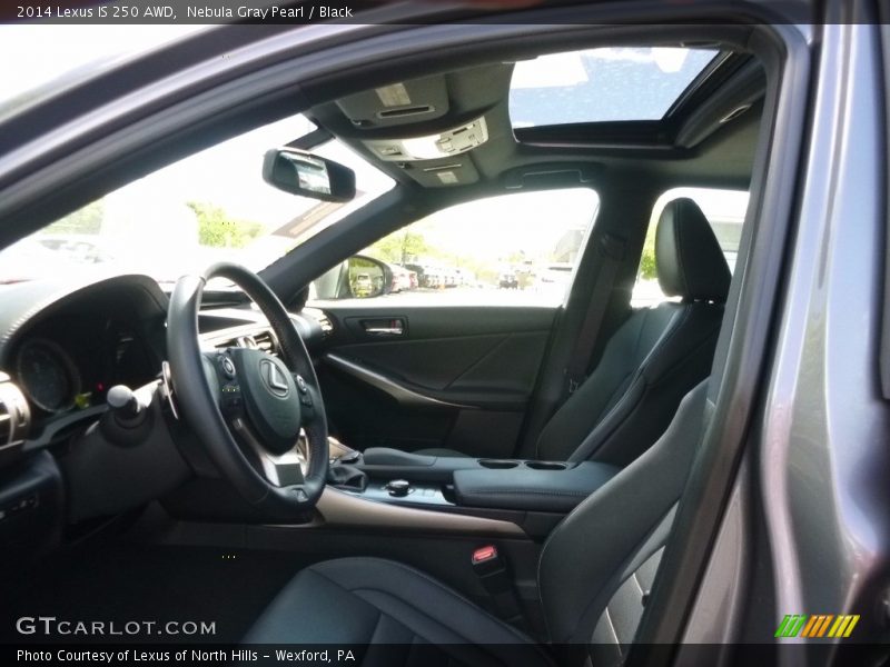 Nebula Gray Pearl / Black 2014 Lexus IS 250 AWD