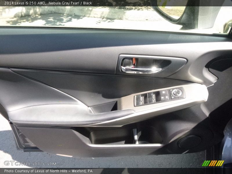 Nebula Gray Pearl / Black 2014 Lexus IS 250 AWD