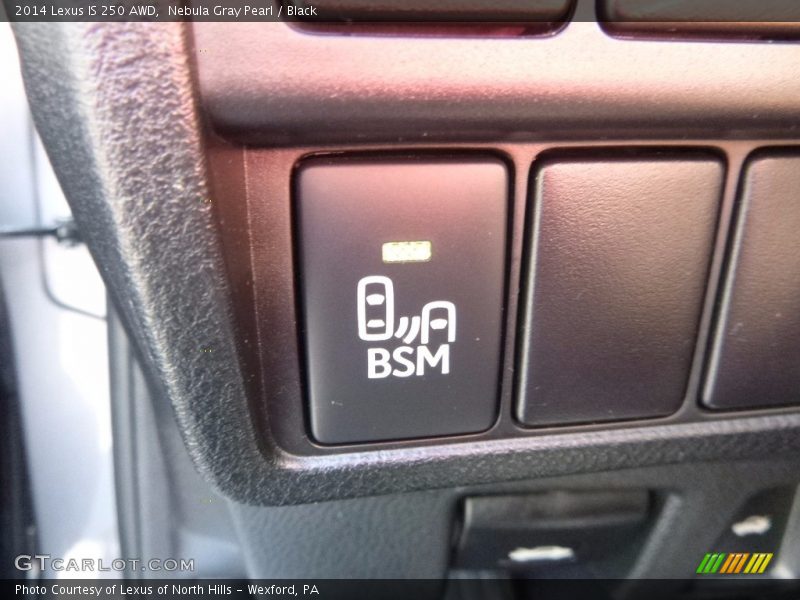 Nebula Gray Pearl / Black 2014 Lexus IS 250 AWD