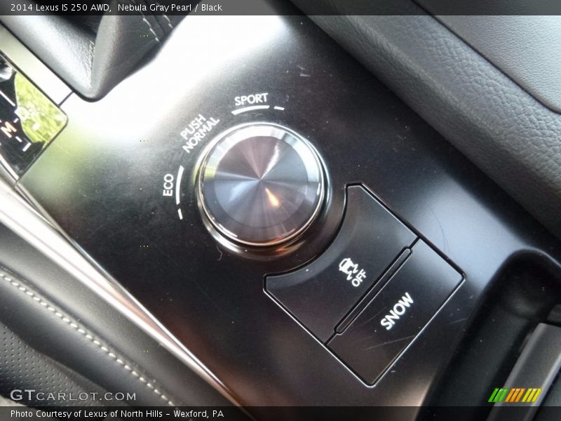 Nebula Gray Pearl / Black 2014 Lexus IS 250 AWD