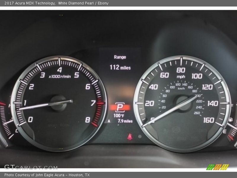 White Diamond Pearl / Ebony 2017 Acura MDX Technology