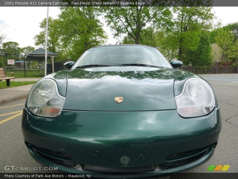 Rain Forest Green Metallic / Savanna Beige 2001 Porsche 911 Carrera Cabriolet