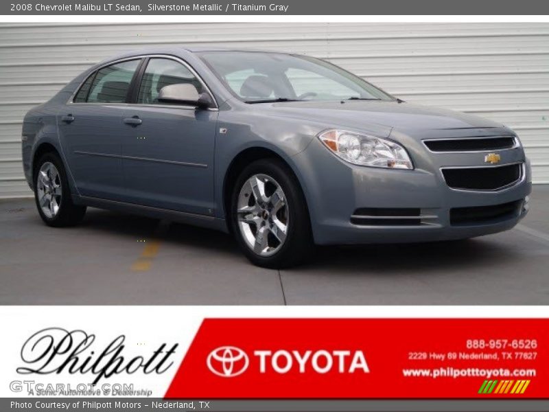 Silverstone Metallic / Titanium Gray 2008 Chevrolet Malibu LT Sedan