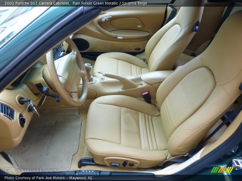 Front Seat of 2001 911 Carrera Cabriolet