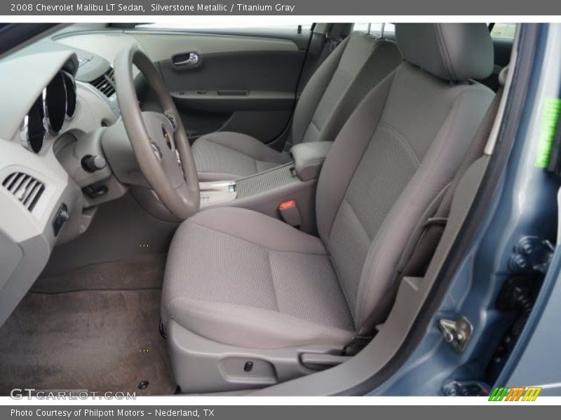Silverstone Metallic / Titanium Gray 2008 Chevrolet Malibu LT Sedan