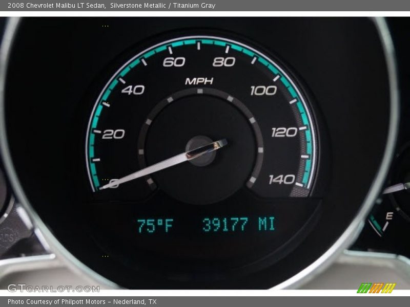 Silverstone Metallic / Titanium Gray 2008 Chevrolet Malibu LT Sedan