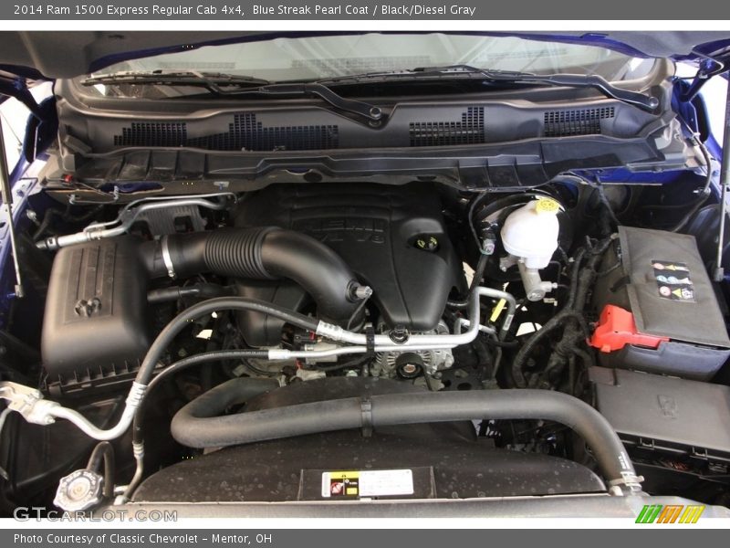 Blue Streak Pearl Coat / Black/Diesel Gray 2014 Ram 1500 Express Regular Cab 4x4