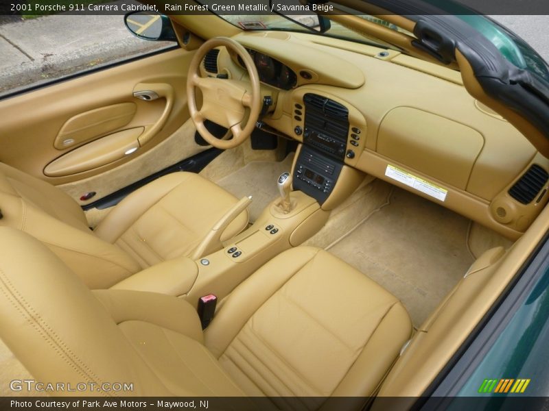 Front Seat of 2001 911 Carrera Cabriolet