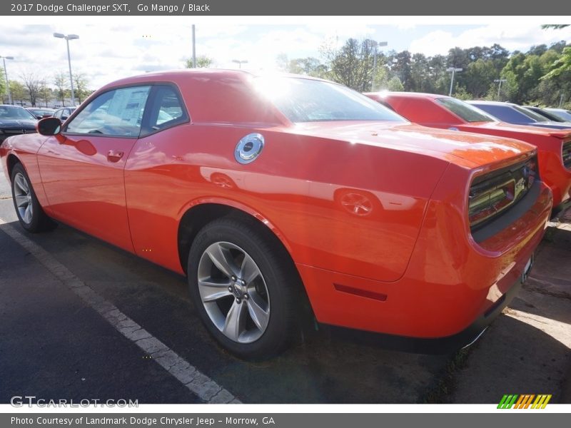 Go Mango / Black 2017 Dodge Challenger SXT