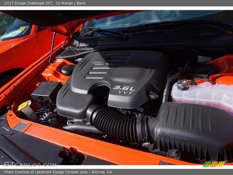 Go Mango / Black 2017 Dodge Challenger SXT