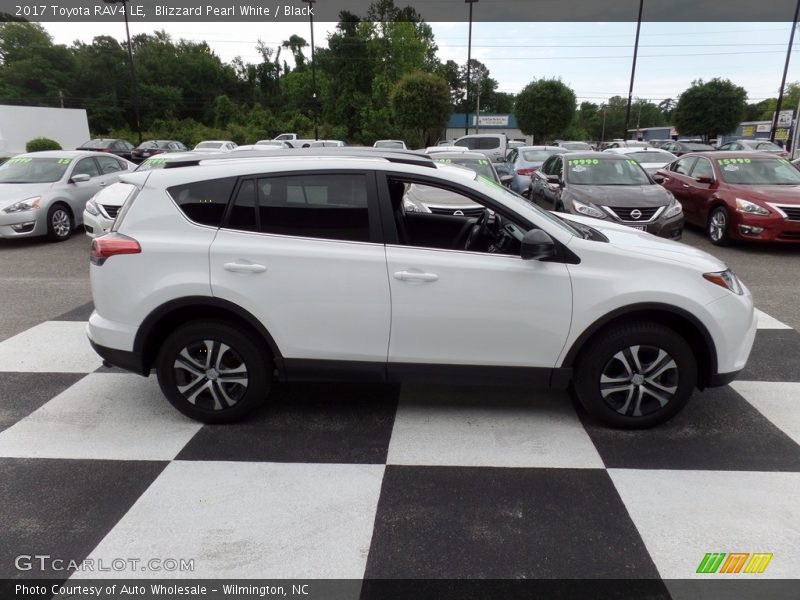 Blizzard Pearl White / Black 2017 Toyota RAV4 LE