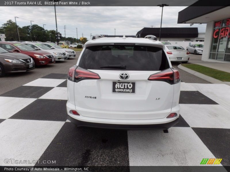 Blizzard Pearl White / Black 2017 Toyota RAV4 LE