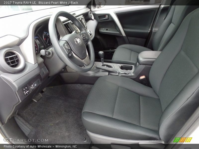 Blizzard Pearl White / Black 2017 Toyota RAV4 LE