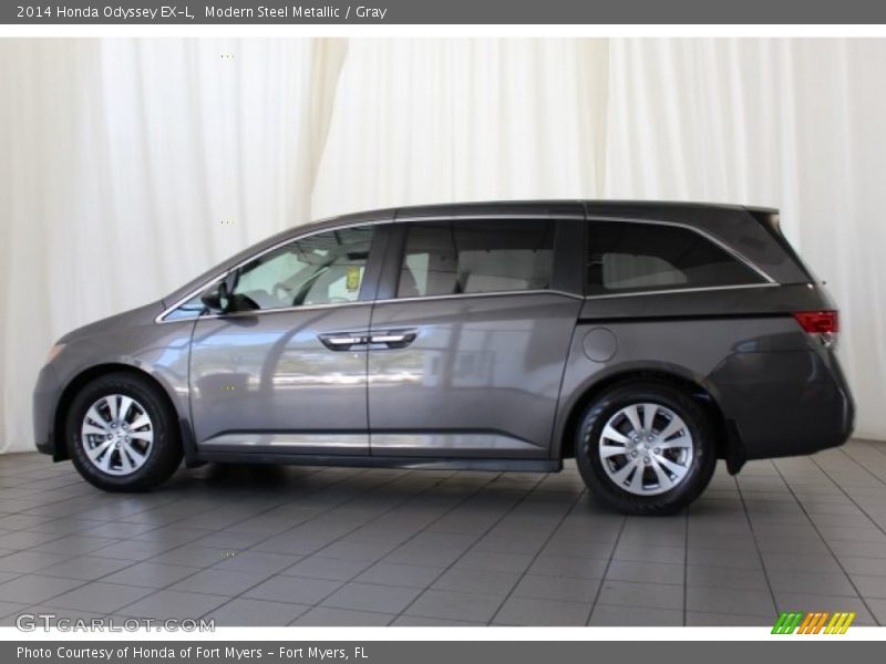 Modern Steel Metallic / Gray 2014 Honda Odyssey EX-L