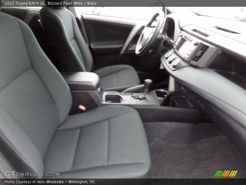 Blizzard Pearl White / Black 2017 Toyota RAV4 LE