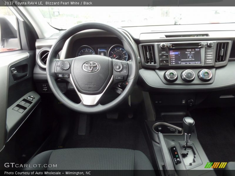 Blizzard Pearl White / Black 2017 Toyota RAV4 LE
