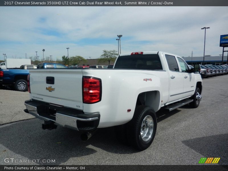 Summit White / Cocoa/­Dune 2017 Chevrolet Silverado 3500HD LTZ Crew Cab Dual Rear Wheel 4x4