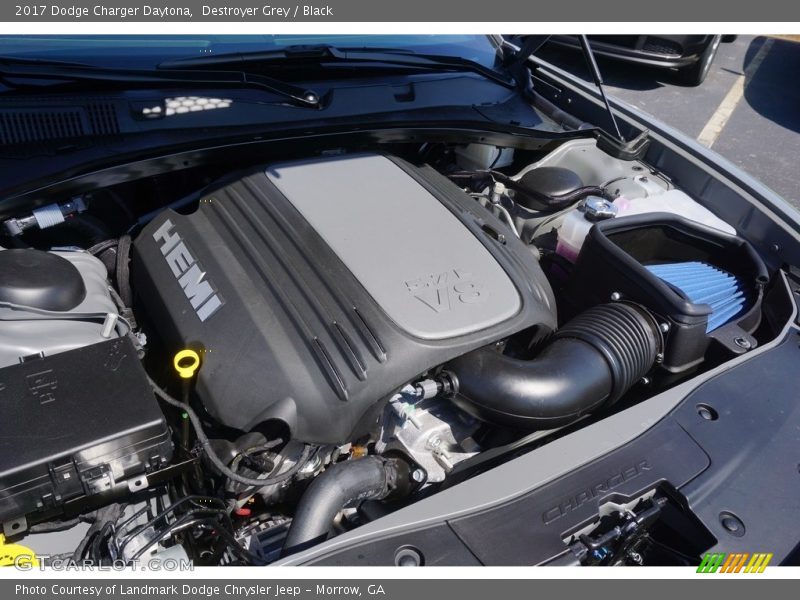 Destroyer Grey / Black 2017 Dodge Charger Daytona