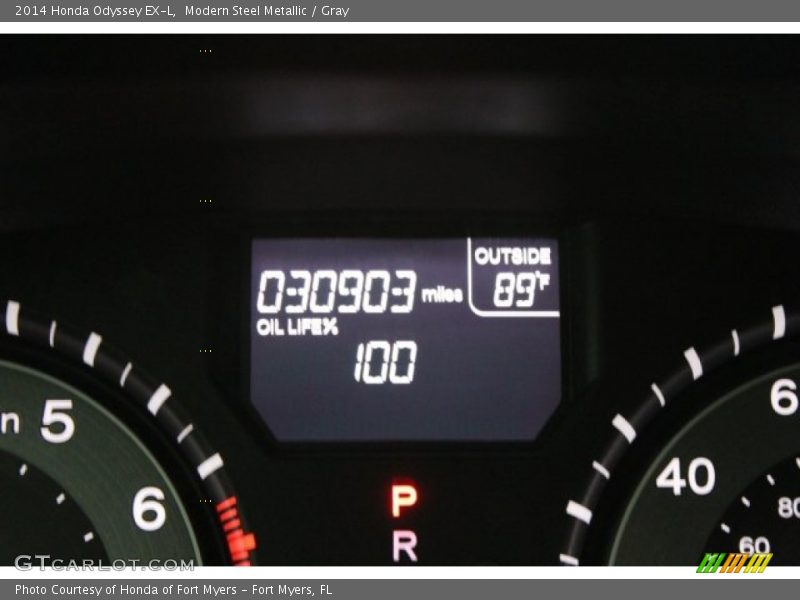 Modern Steel Metallic / Gray 2014 Honda Odyssey EX-L