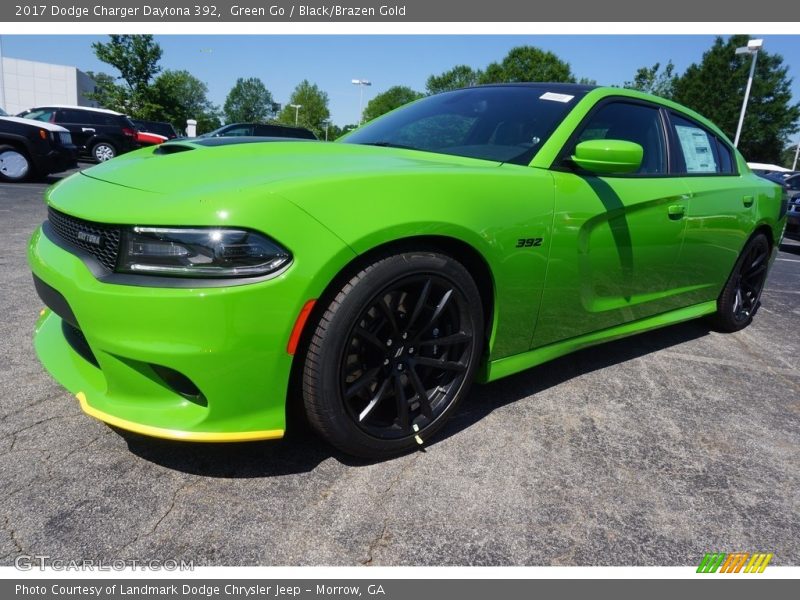 Green Go / Black/Brazen Gold 2017 Dodge Charger Daytona 392