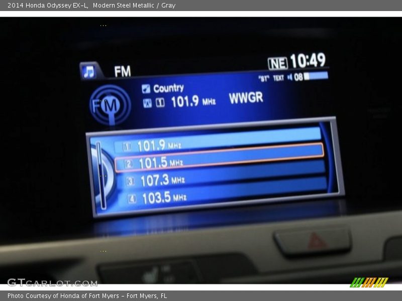 Modern Steel Metallic / Gray 2014 Honda Odyssey EX-L