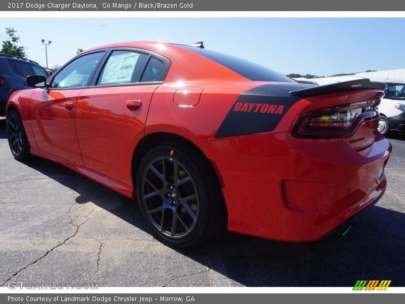 Go Mango / Black/Brazen Gold 2017 Dodge Charger Daytona