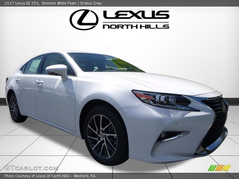 Eminent White Pearl / Stratus Gray 2017 Lexus ES 350