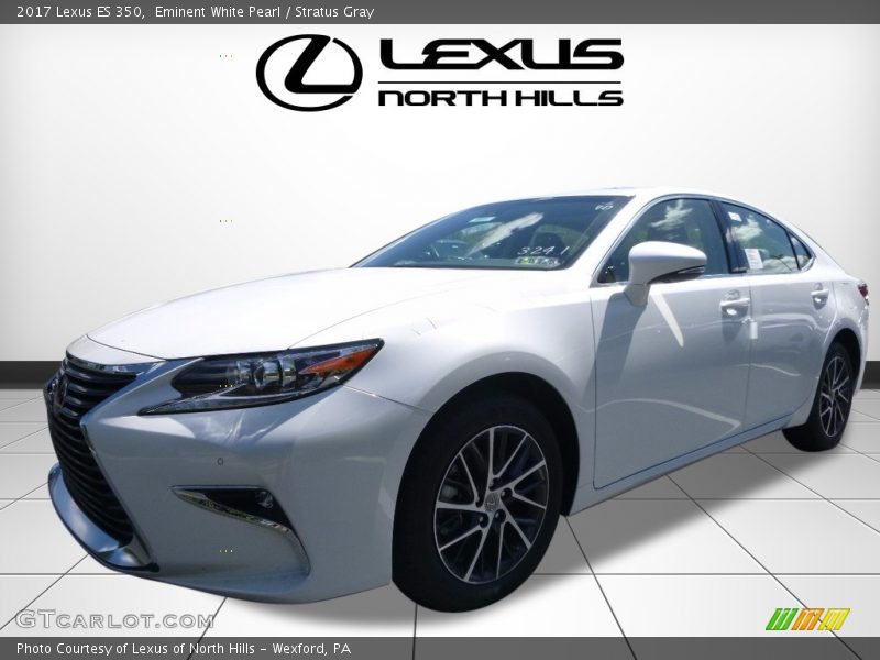 Eminent White Pearl / Stratus Gray 2017 Lexus ES 350