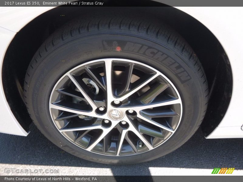 Eminent White Pearl / Stratus Gray 2017 Lexus ES 350