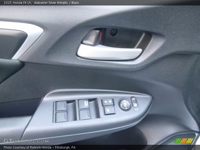 Alabaster Silver Metallic / Black 2015 Honda Fit LX