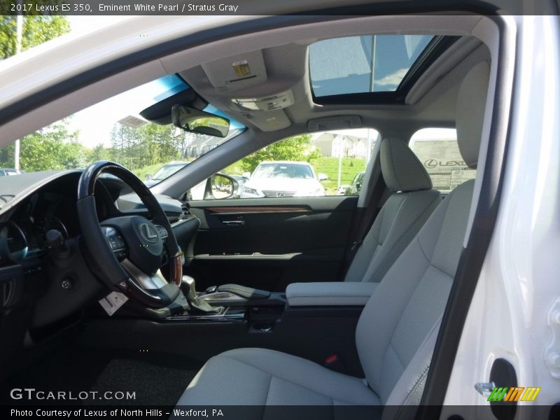 Eminent White Pearl / Stratus Gray 2017 Lexus ES 350