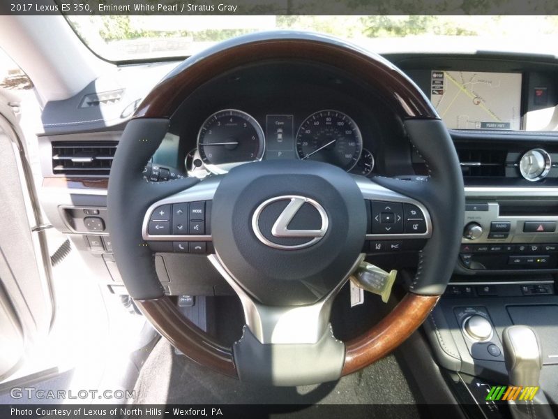Eminent White Pearl / Stratus Gray 2017 Lexus ES 350