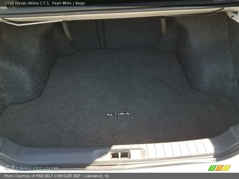 Pearl White / Beige 2015 Nissan Altima 2.5 S