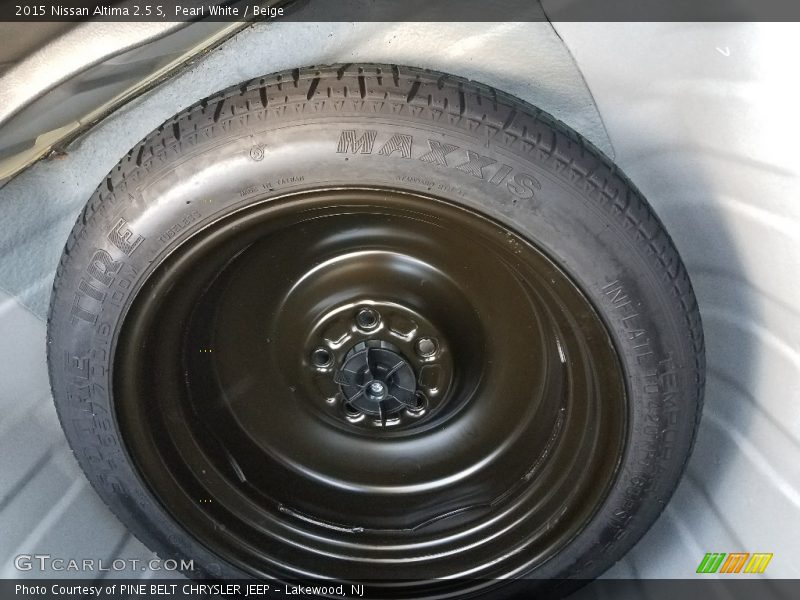 Pearl White / Beige 2015 Nissan Altima 2.5 S
