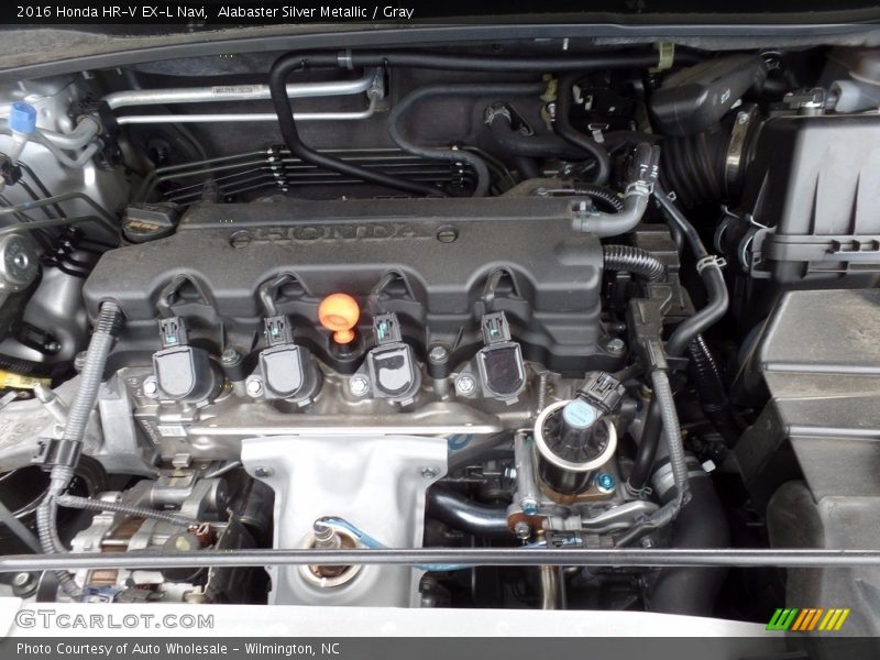 Alabaster Silver Metallic / Gray 2016 Honda HR-V EX-L Navi