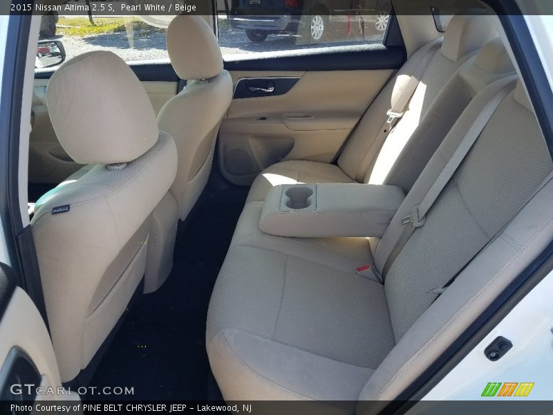 Pearl White / Beige 2015 Nissan Altima 2.5 S