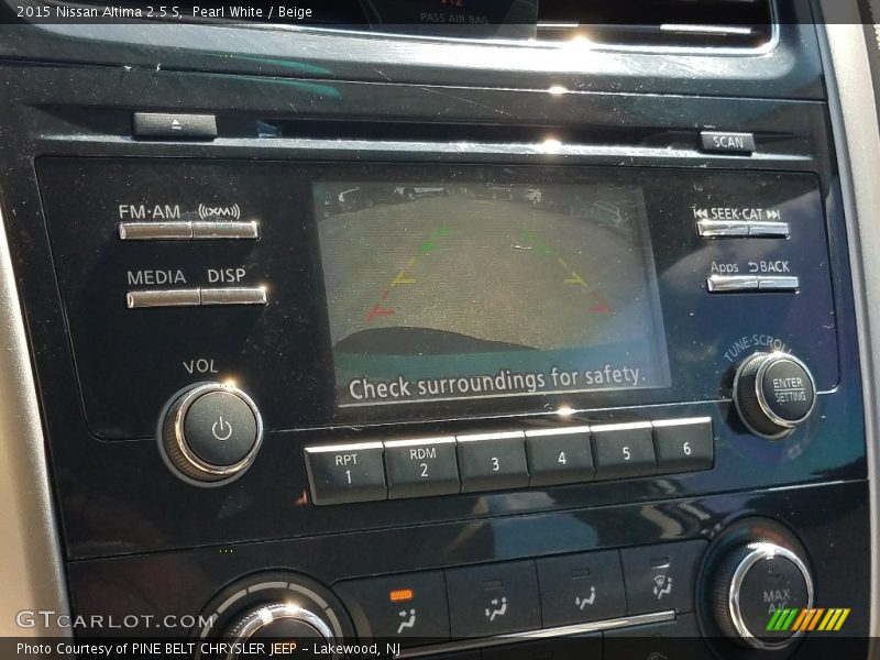 Pearl White / Beige 2015 Nissan Altima 2.5 S