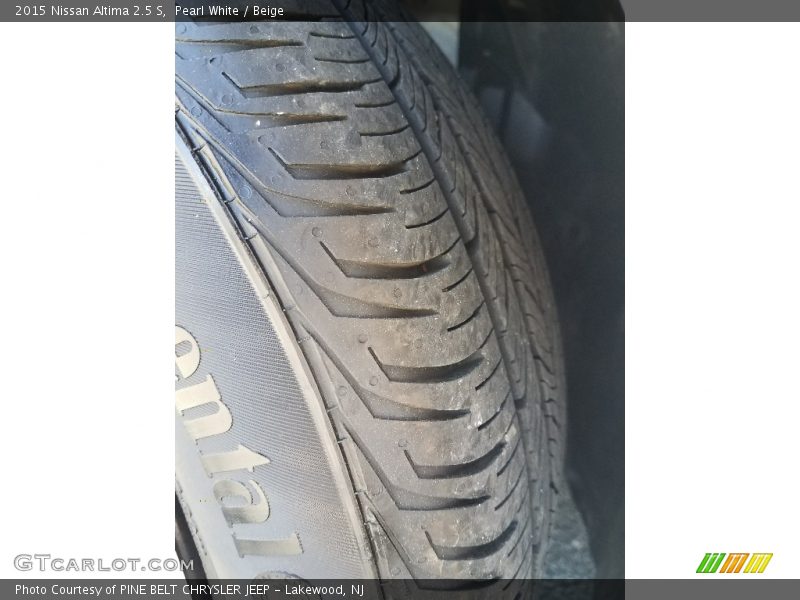 Pearl White / Beige 2015 Nissan Altima 2.5 S