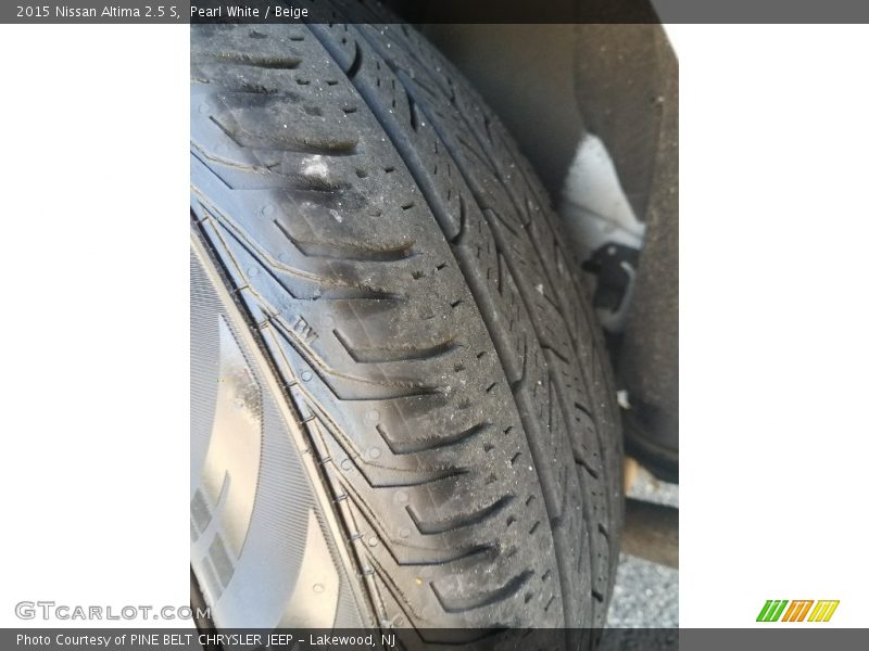 Pearl White / Beige 2015 Nissan Altima 2.5 S