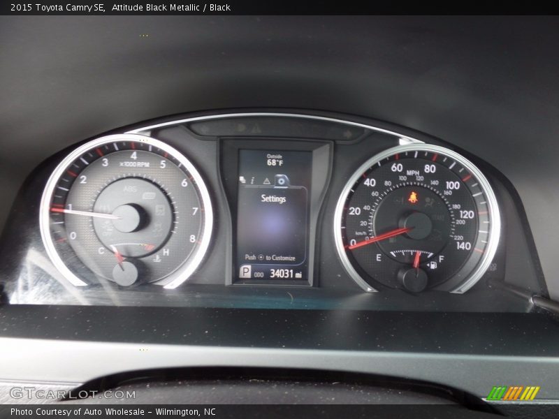 Attitude Black Metallic / Black 2015 Toyota Camry SE
