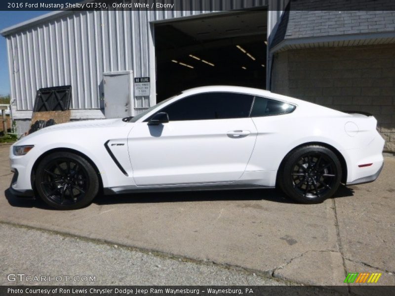Oxford White / Ebony 2016 Ford Mustang Shelby GT350