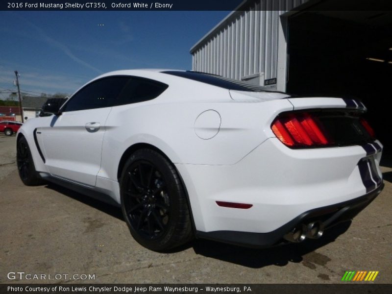 Oxford White / Ebony 2016 Ford Mustang Shelby GT350
